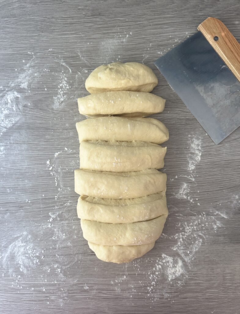 shaping cinnamon sugar loaf