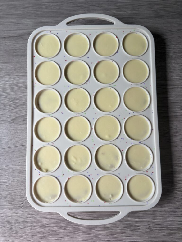 making peanut butter pumpkin bites