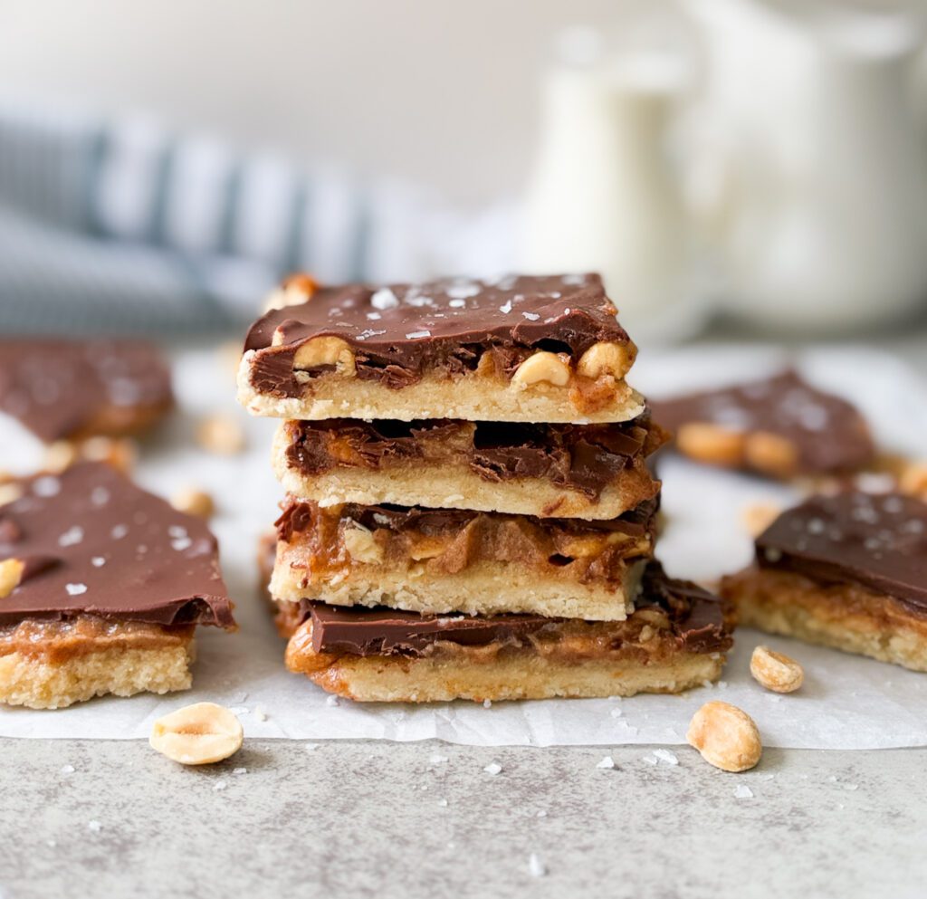 snickers protein bark