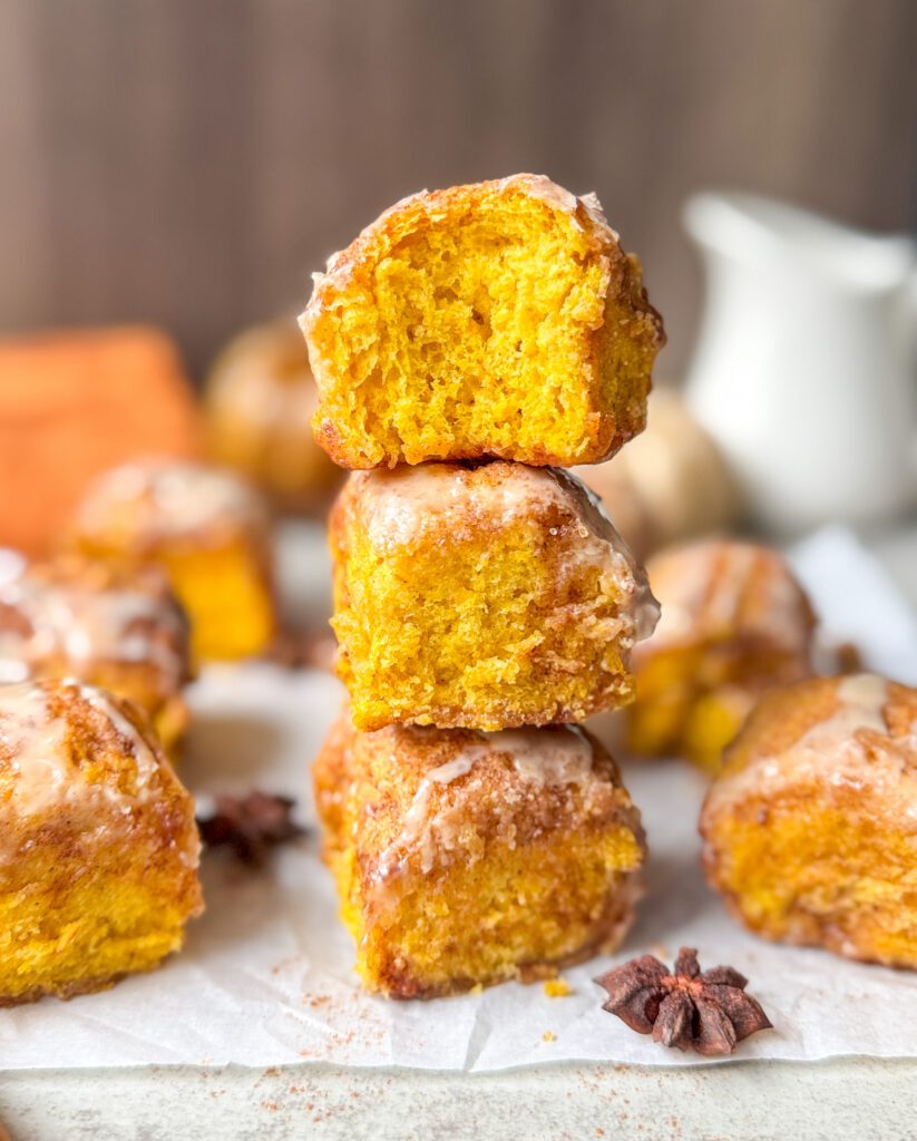 pumpkin spice sourdough biscuit bombs
