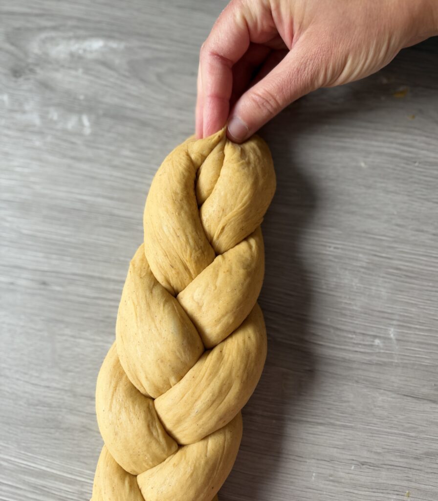 shaping discard pumpkin challah