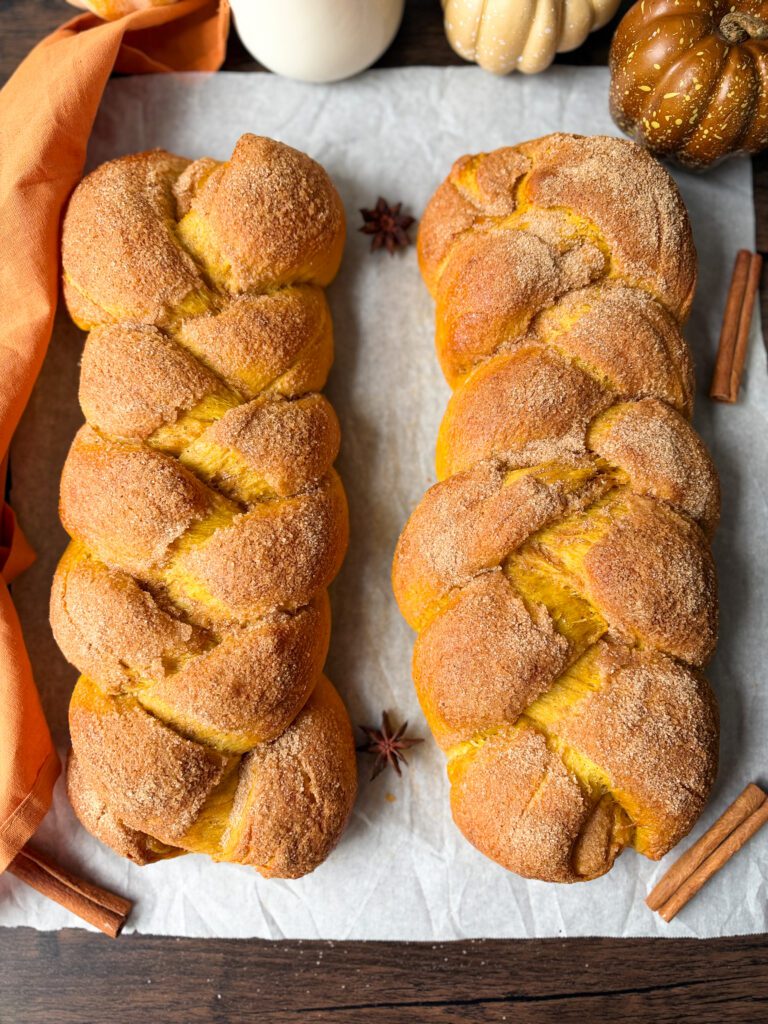 sourdough pumpkin challah