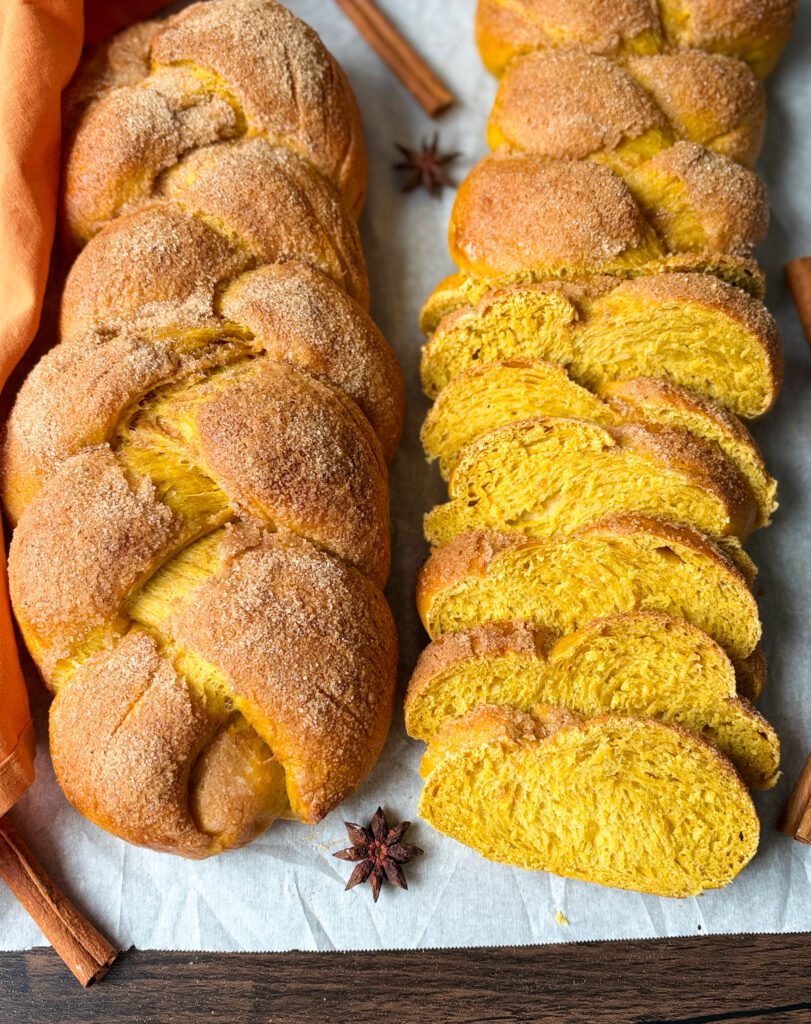 sourdough pumpkin challah