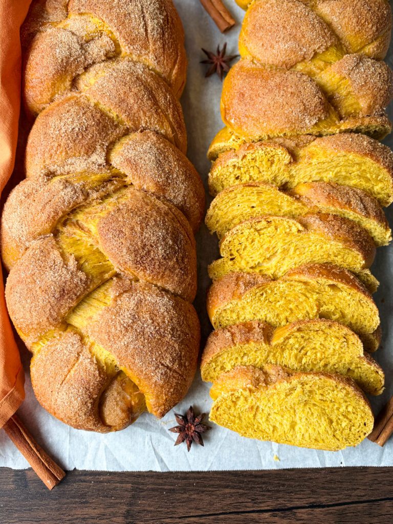 sourdough discard challah pumpkin