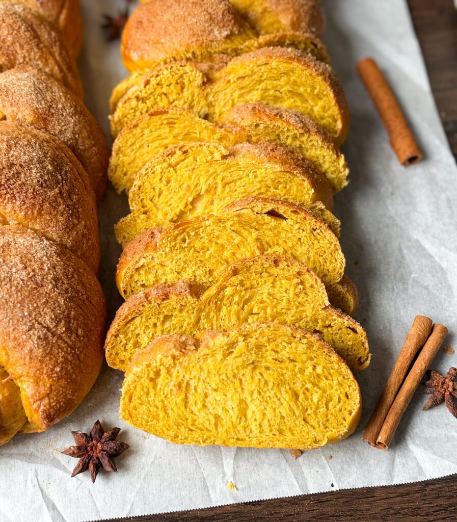 sourdough discard pumpkin challah