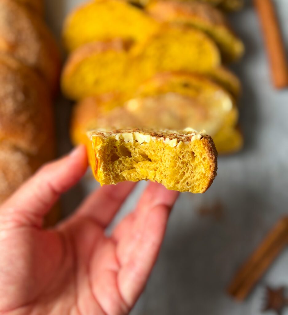 sourdough discard pumpkin challah