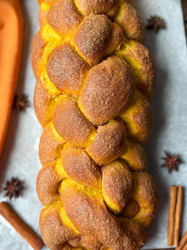 sourdough pumpkin challah