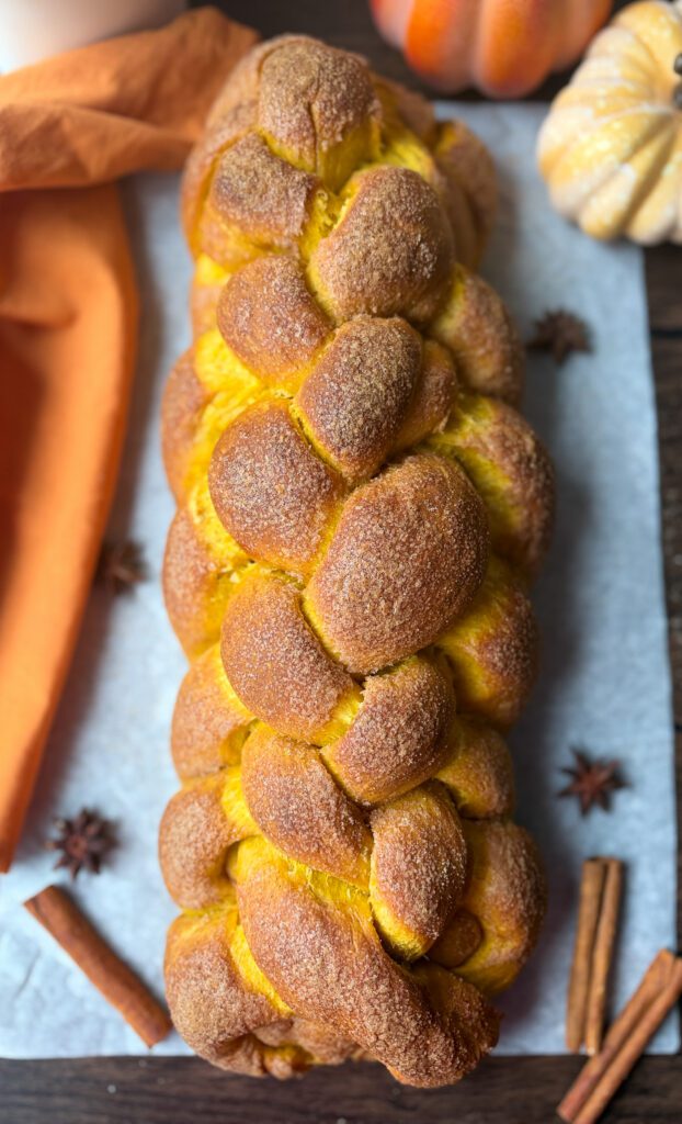 pumpkin sourdough challah