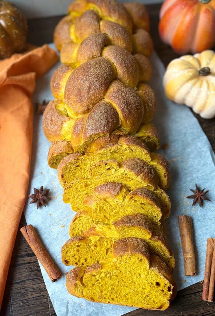 sourdough pumpkin challah
