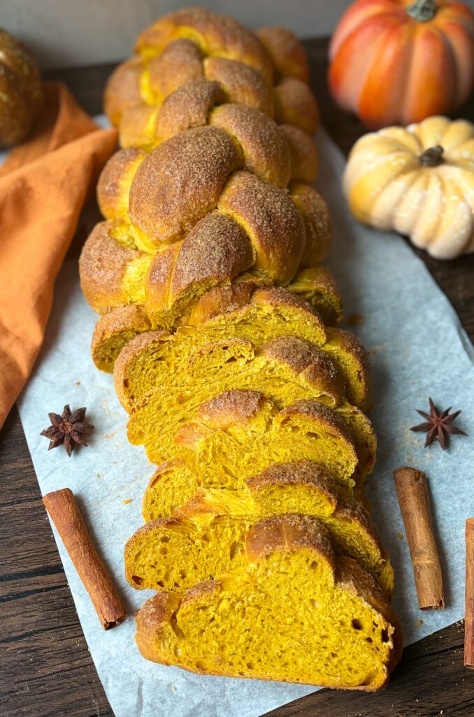 sourdough pumpkin challah