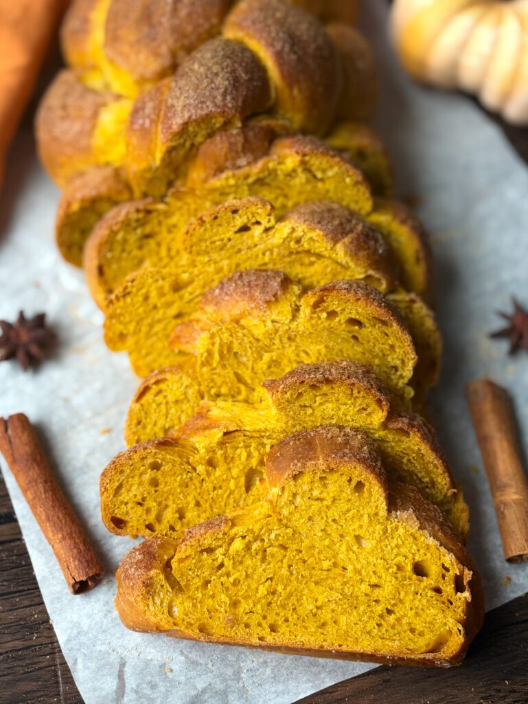 sourdough pumpkin challah