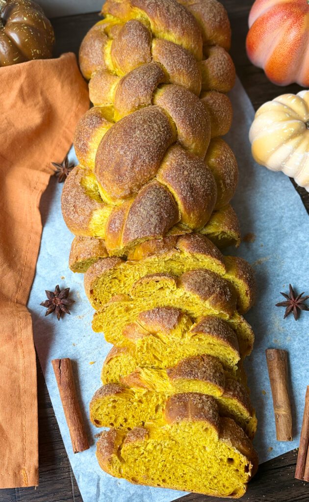 sourdough pumpkin challah