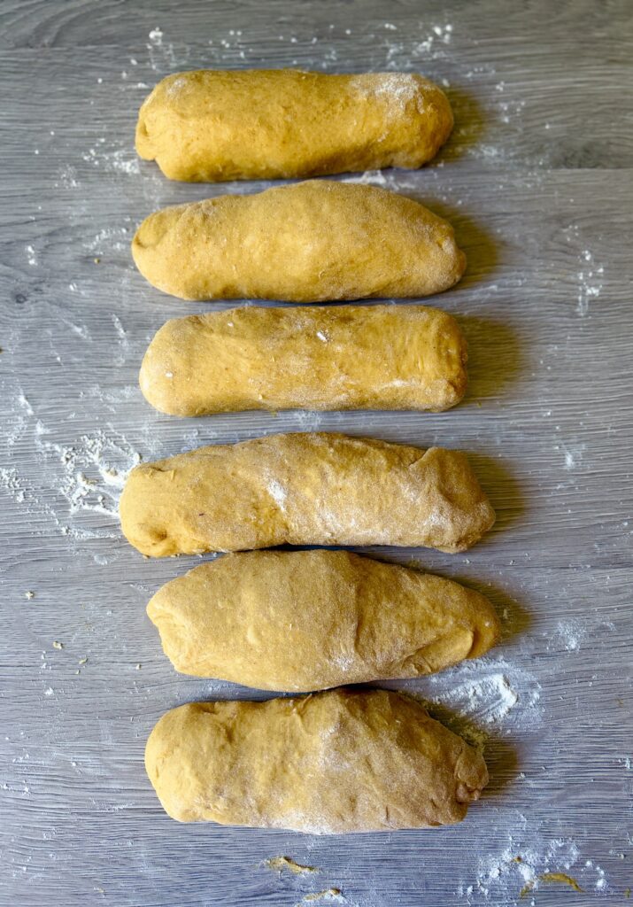 pre shaped pumpkin challah