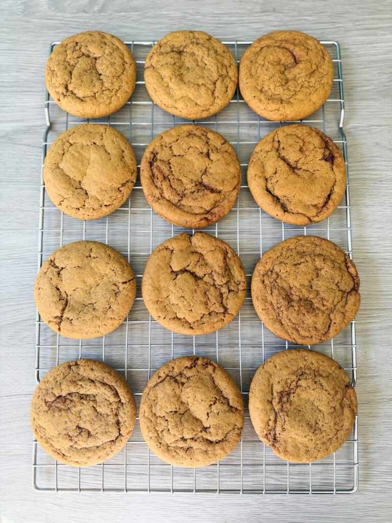 cooling brown sugar maple cookies