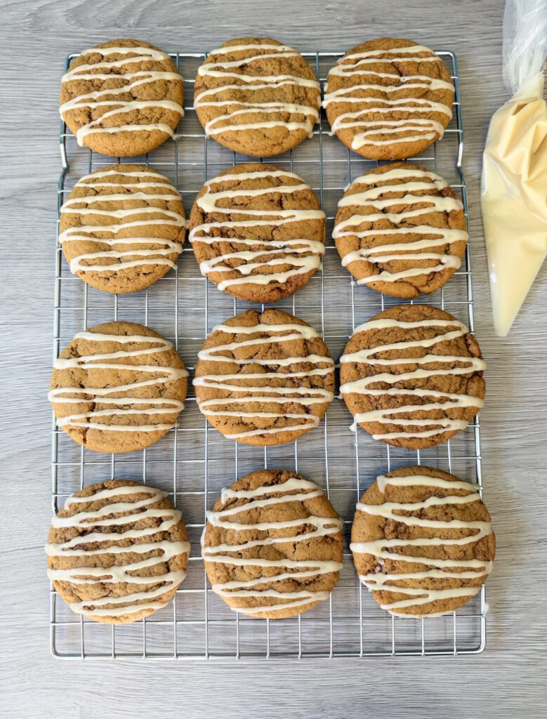 glazed maple brown sugar cookies