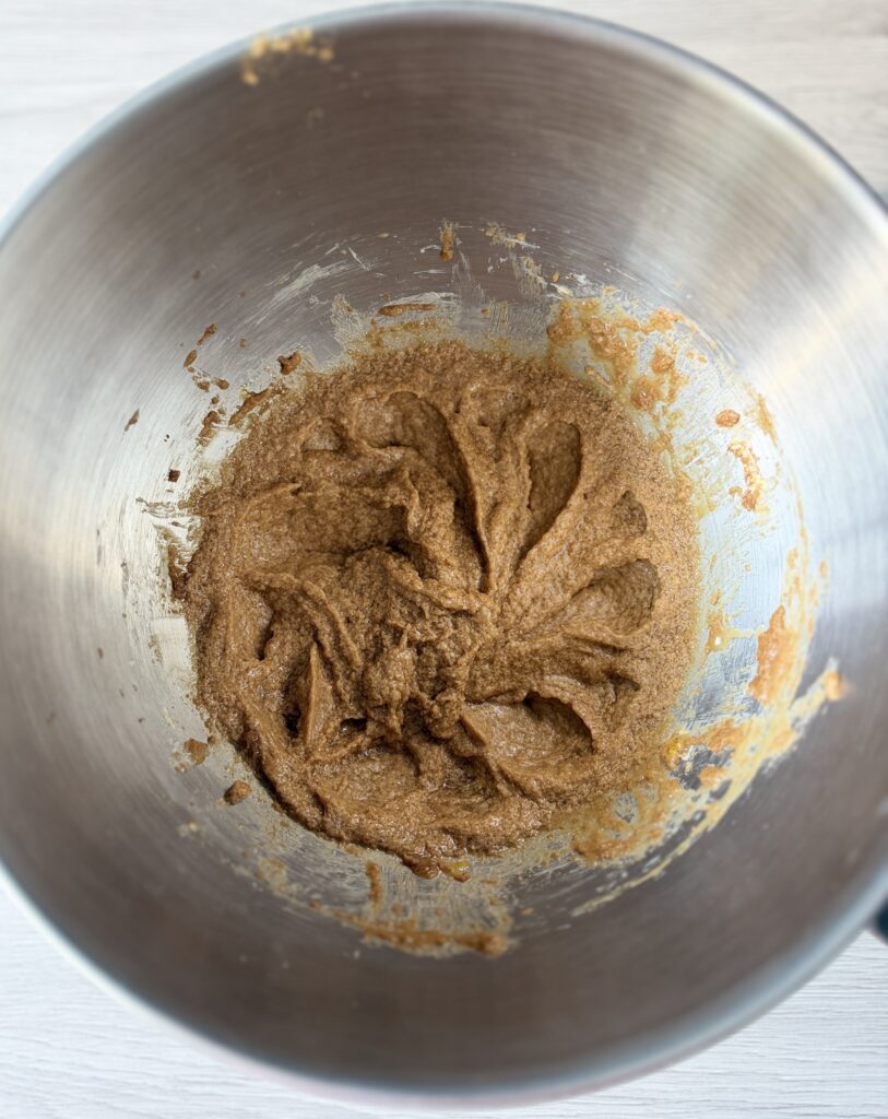 mixing maple sugar cookies