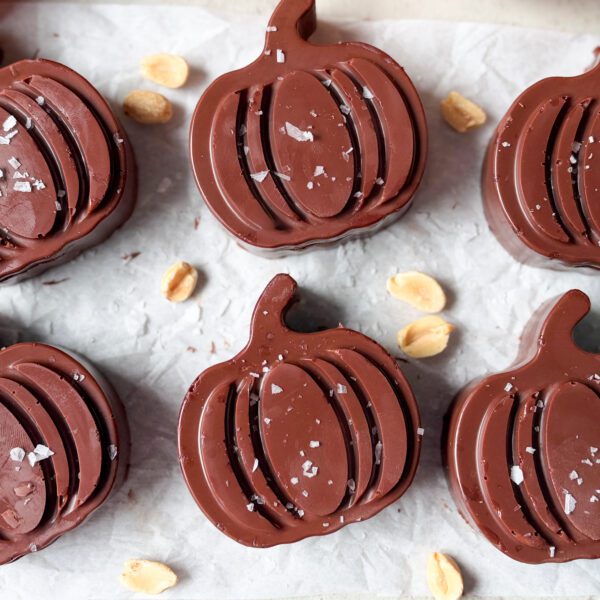 Healthy Reese’s Peanut Butter Pumpkins