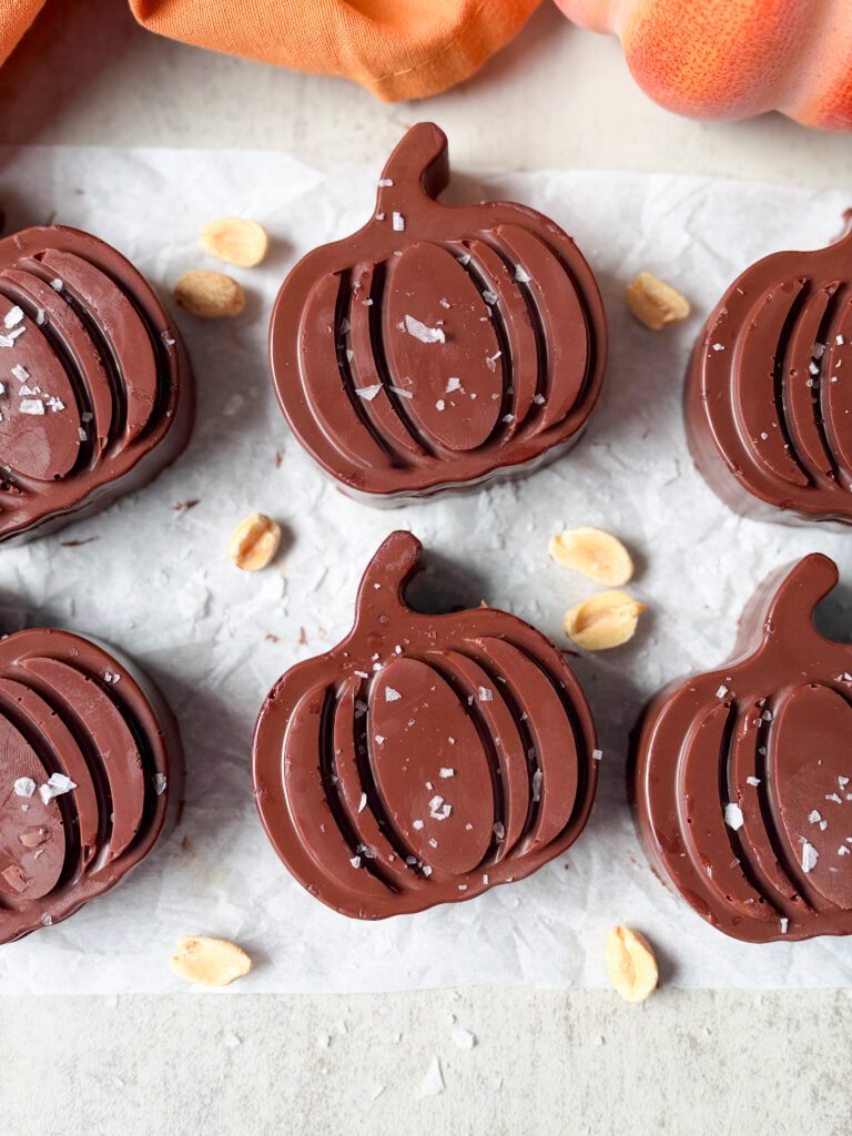 Healthy Reese’s Peanut Butter Pumpkins