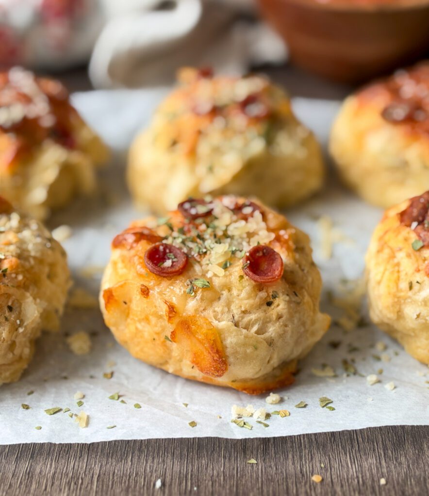 sourdough pizza biscuit bombs