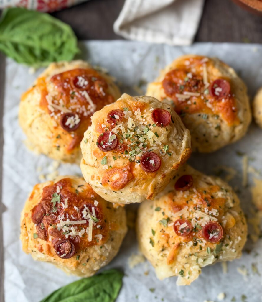 sourdough pizza biscuit bombs