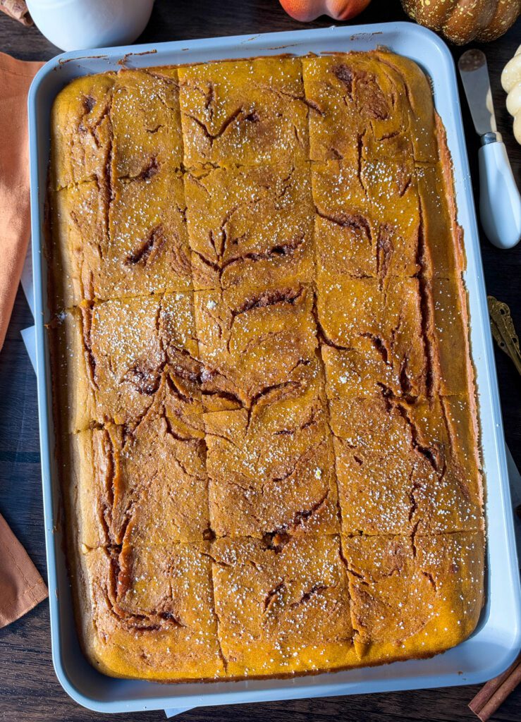 pumpkin sheet pan pancakes