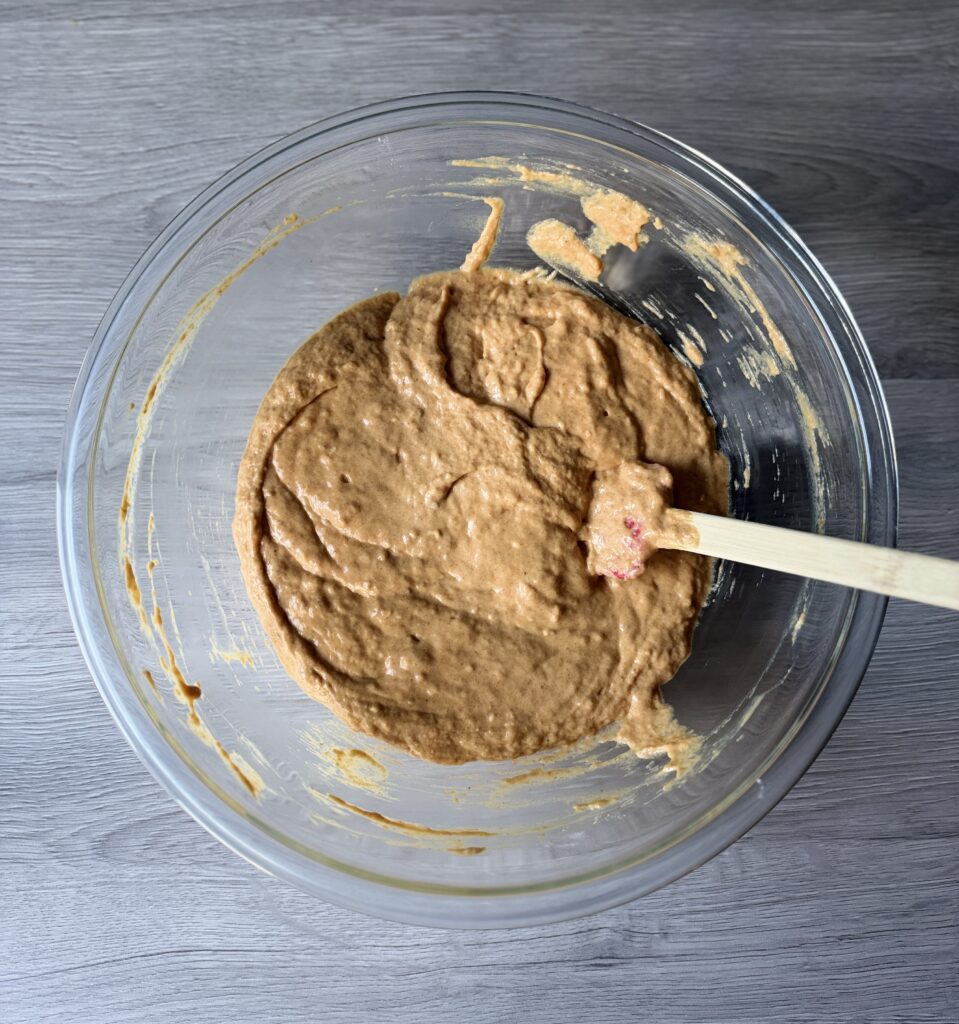mixed pancake batter