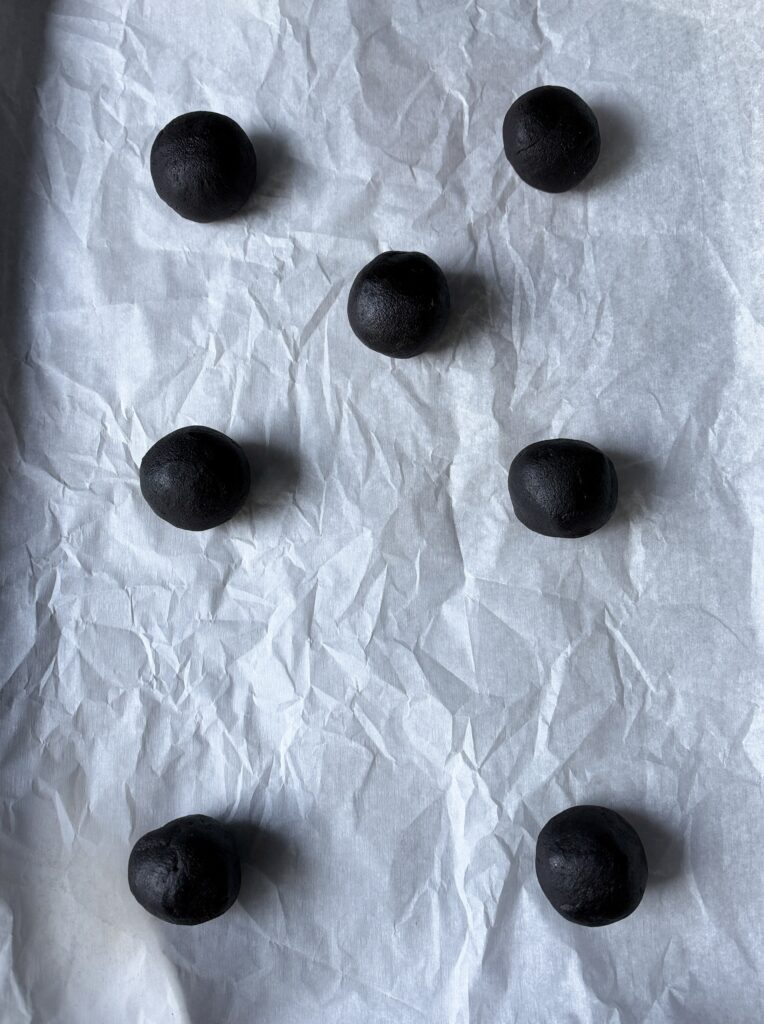 shaping sourdough oreos