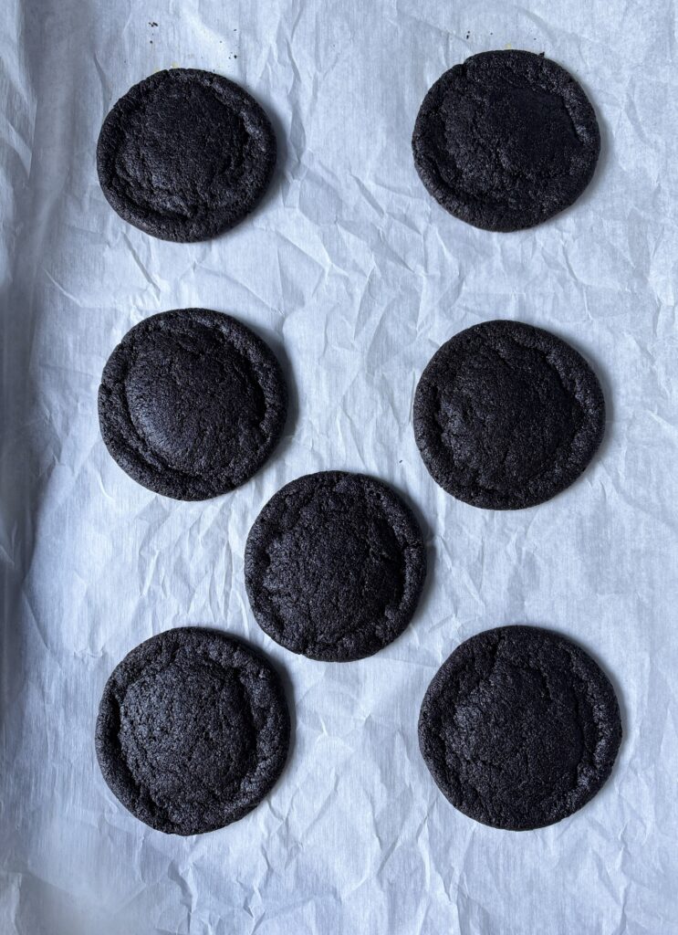 baked sourdough Oreos